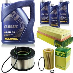 MANN-FILTER Inspektionspaket 8L MANNOL Classic 10W-40 für Mercedes-Benz G-Klasse