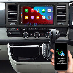 32GB Android 13 Autoradio GPS NAVI Carplay DSP BT Für VW T6 Transporter Multivan