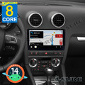 8 Core 4+64GB Autoradio Android 14 GPS Navi 4G LTE WIFI Für Audi A3 S3 RS3 8P 8V