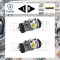 2x ORIGINAL® Metelli Radbremszylinder Hinten, Links, Rechts für Kia Carens I