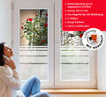 21,90€/m² Fensterfolie STREIFEN Milchglasfolie Sichtschutz FD0053 MIT WERKZEUG !