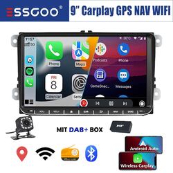 Für VW Golf 5 6 Touran Polo Tiguan Android 13 Autoradio Carplay GPS RDS DAB+ Kam