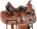 Premium Western Horse Pleasure Sattel Reit-/Schaustellersattel 14" bis 16" Sa...