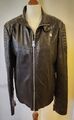 Herrenjacke original G-Star RAW 01 Gr. L Bundjacke Kunstleder schwarz Leder