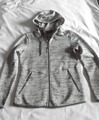 Strick-Fleece-Jacke mit Kapuze Gr.M