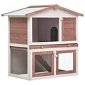 Kaninchenstall 3 Türen Hasenstall Kaninchenkäfig Haustierkäfig Holz