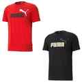 Puma Herren T-Shirt ESS+ 2 Col Logo Tee 586759 Schwarz