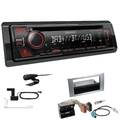 Kenwood KDC-BT450DAB Autoradio DAB BT Einbauset für Ford Fusion Facelift silber