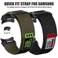 Quick Fit Nylon Armband für Samsung Galaxy Watch 6 Classic 43/47mm 6 5 4 40/44mm