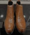 Herren Stiefeletten Business, Braun Gr.42 Reisverschluss, glänzend,Neuware %%%