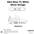 Nike Shox White Silver Metallic Weiß Silber Sneaker Gr. 36, 37, 38, 39, 40, 41