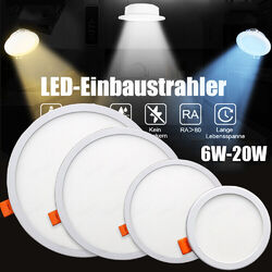 LED Panel Einbaustrahler Einbauleuchte Deckenleuchte EinbauSpots Set flach 230V