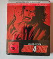 KEANU REEVES - JOHN WICK -KAPITEL 4 -STEELBOOK- 4K UHD +Blu-ray; NEU; OVP; FSK18