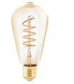 Eglo LED Deko Leuchtmittel Edison ST64 E27 4W amber 2000K  LED Leuchtmittel