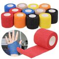 Cohesive-Tape 12 Stück Elastische, Selbsthaftende Bandage Wundverband 5cm x 4,5m