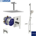 Hansa Polo Regendusche Unterputz Duschsystem Bluebox Garnitur Kopfbrause Badset