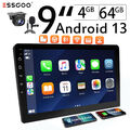 Android 13 9" Carplay 2 DIN Autoradio 4+64G GPS NAVI BT SAT RDS FM WIFI +MIK Kam