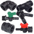 PE PP Fittings, Kunststoff Fittings, Gartenbewässerung, Tropfbewässerung