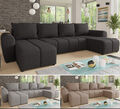 Ecksofa mit Schlaffunktion CLEO U-Form Couchgarnitur Wohnlandschaft Big sofa