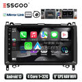 9" Autoradio 1+32G Android 13 Carplay GPS Für Mercedes Benz A/B-Klasse W169 W245