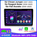 Android 13 Autoradio Carplay Für Fiat Ducato Peugeot Boxer GPS Navi SWC BT 4+64G