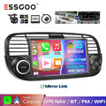 7" Android 13 2+64G Autoradio mit Carplay GPS NAV RDS Kamera Für Fiat 500 07-15