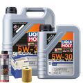 Motoröl 5W30 LIQUI MOLY Leichtlauf Special Tec Ll 6L+MAHLE Ölfilter +Spülung