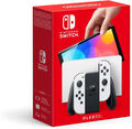 NEU Nintendo Switch OLED Handheld-Konsole Spiel 64GB Weiß, Rot mit 7 Zubehörteilen