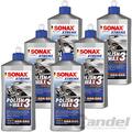 6x 500ml SONAX XTREME POLISH+WAX 3 HYBRID NPT LACKVERSIEGELUNG POLITUR WACHS