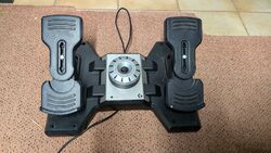 Logitech G Saitek Pro Flight Rudder Pedals Simulations-Pedale - Schwarz