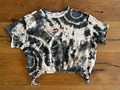 H&M Mädchen T-Shirt mit Tunnelzug Batikoptik Gr.158/164