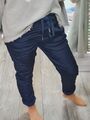 Joggpants Shiny Glanz italymode blau