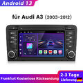 Für AUDI A3 S3 RS3 Android 13 Carplay Autoradio GPS NAV BT RDS WIFI DAB+ 1+32G