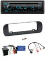 Kenwood Bluetooth DAB CD Lenkrad USB Autoradio für Fiat Panda 2012-2020 schwarz