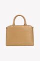 Aigner Damen Tasche Beige Leder Handtasche Ledertasche Mittel