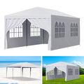 Pavillon 3x6m Partyzelt Gartenzelt Festzelt Bier Zelt 4 Seitenteile Wasserdicht