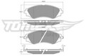 TOMEX Brakes Bremsbelagsatz, Scheibenbremse TX 11-80 für CHEVROLET DAEWOO