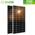 12V 200W Solarpanel Solarmodul Photovoltaik Monokristallin Wohnmobil Camping DE