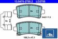 Ate 13.0470-2755.2 Bremsbelagsatz für Scheibenbremse Bremsbelagsatz 