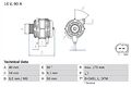 BOSCH Generator Für SEAT Alhambra Altea SKODA Fabia VW Fox 0986041310