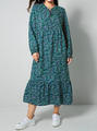 Webkleid Kleid Maxikleid Freizeitkleid Sommerkleid Viskose grün blau 48