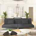 Tidyard Schlafsofa 2-Sitzer mit 2 Kissen Bettsofa Schlafcouch Couch Sofa H7T8