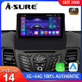 Android 14 CarPlay Autoradio Für Ford Fiesta MK6 2008-2016 GPS Nav WIFI BT 2+64G