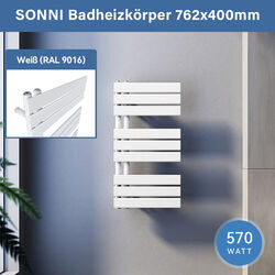 SONNI Badheizkörper Handtuchwärmer Heizkörper Bad Wandheizung Mittelanschluss
