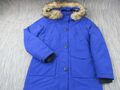 Superdry Jacke Damen UK 10 Parka Everest Expedition Full Zip blau isoliert