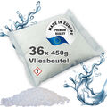 16.2 kg(2,46 €/1 kg) 36x 450g Luft-Entfeuchter Granulat Vliesbeutel Nachfüllpack