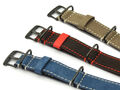 UHRENARMBAND LEDERARMBAND NATO CONAN LEATHER WATCH STRAP DURCHZUGSBAND PVD de