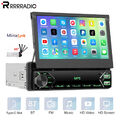 7" 1DIN Flip Autoradio Touchscreen Bildschirm Bluetooth USB Type-C FM MP5 Player