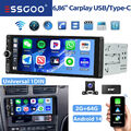 2+64G Apple Carplay Autoradio 1 DIN Android Auto GPS Navi RDS USB-C Mit DAB+ KAM