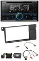 Kenwood CD 2DIN DAB USB Lenkrad Bluetooth Autoradio für BMW 3er E46 00-06 Quadlo